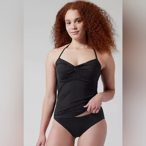 Athleta Other - Athleta Hampton Bra Cup Tankini Top Black Swim Sz 40 D/DD